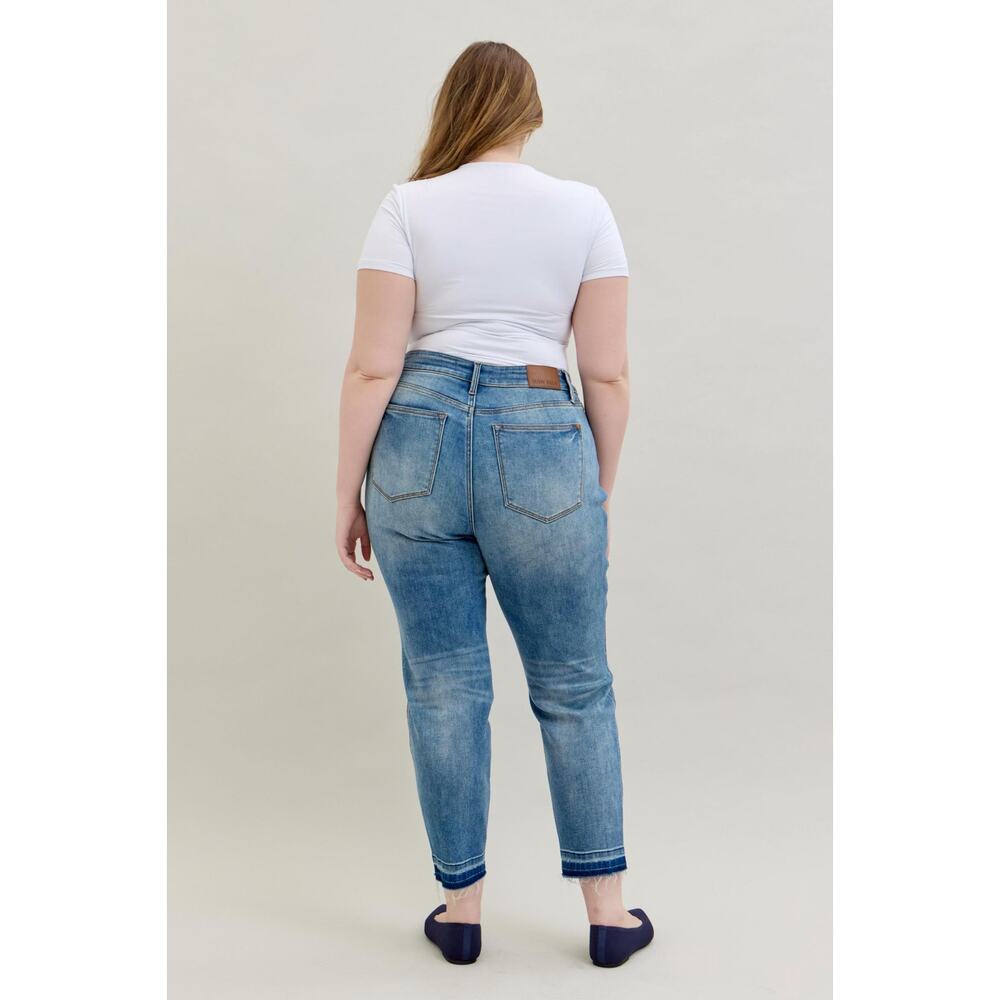 Classic High-Rise Straight Leg Jeans - Light Blue - Picture 10 of 13